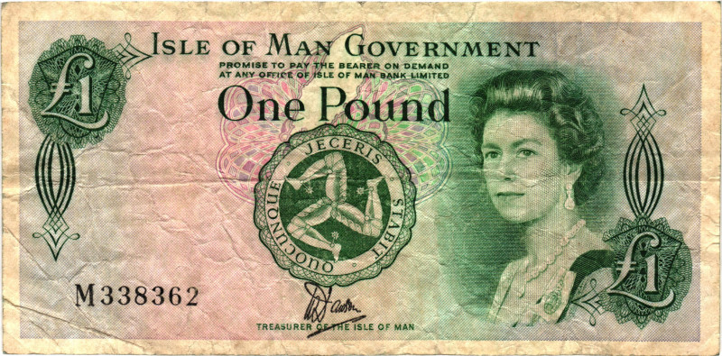 Isle of Man 1 Pound 1983 (ND)
P# 38, N# 205642; # M338362; VF-