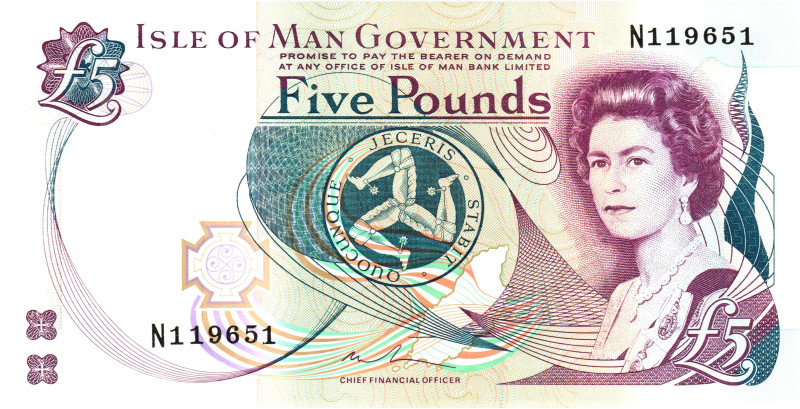 Isle of Man 5 Pounds 2015 (ND)
P# 48a, N# 208163; # N119651; UNC