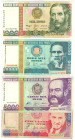 Peru Lot of 4 Banknotes 1988