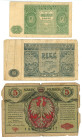 Poland Lot of 3 Banknotes 1917 - 1946