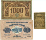 Russia Lot of 3 Banknotes 1918 - 1920