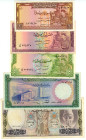 Syria Lot of 5 Banknotes 1971 - 1986