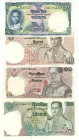 Thailand Lot of 4 Banknotes 1955 - 1995