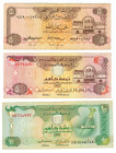 United Arab Emirates Lot of 3 Banknotes 1982 - 1993