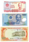 Vietnam Lot of 3 Banknotes 1972 - 2006 (ND)