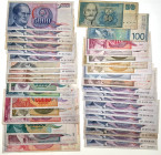 Yugoslavia Lot of 66 Banknotes 1955 - 1986