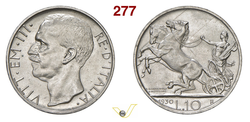 VITTORIO EMANUELE III (1900-1946) 10 Lire 1930 "Biga", R, Roma Pagani 695 MIR 11...