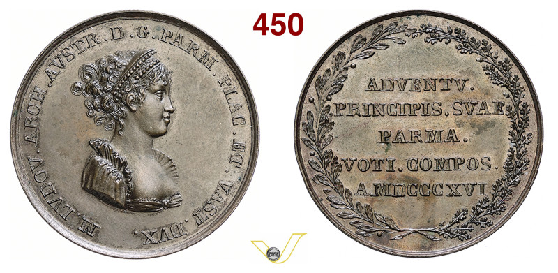 MARIA LUIGIA (1814-1847) Medaglia per l'ingresso a Parma di Maria Luigia 1816 Op...