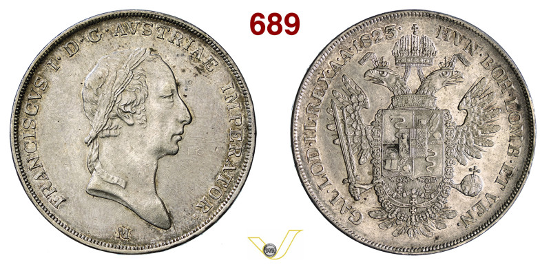 MILANO FRANCESCO I D'ASBURGO-LORENA (1815-1835) Scudo da 6 Lire 1823 Pagani 128 ...