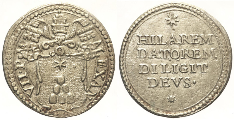 Alessandro VII (1655-1667). ROMA. Grosso. Munt. 23. B. 1908. AG gr. 1,43

Stat...