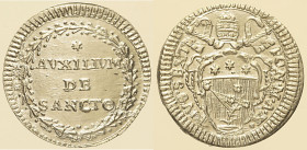 Pio VI (1775 - 1779). ROMA Grosso AN. X. Munt. 55. AG 1,33 g.