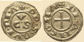 ANCONA - Repubblica (XIII-XIV SEC.) Denaro s.d. Biaggi 42  MI gr 0,77 Bellissima argentatura