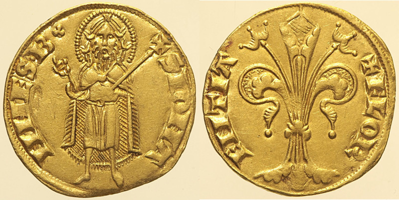 FIRENZE - Repubblica (sec. XIII-1532) Fiorino simbolo trifoglio, 1252-1303 - Ber...