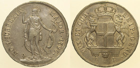GENOVA - Dogi Biennali - III fase (1637-1797) 4 Lire 1796 MIR 313/3 CNI 11 Ag gr. 16,78 mm34. Lieve traccia di appiccagnolo: ex collezione Fasciolo, a...