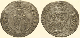 GUASTALLA Ferrante III Gonzaga (1632-1678) 5 Soldi MIR 421 MI gr. 1,39