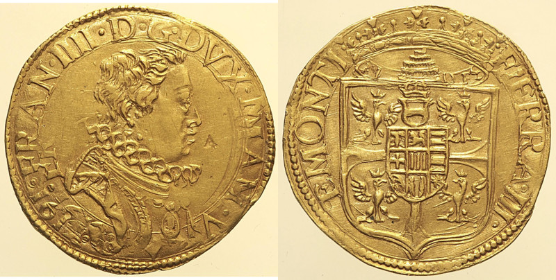 MANTOVA - Francesco IV Gonzaga (Febbraio/Dicembre 1612) Doppia 1612 MIR 562 RRRR...