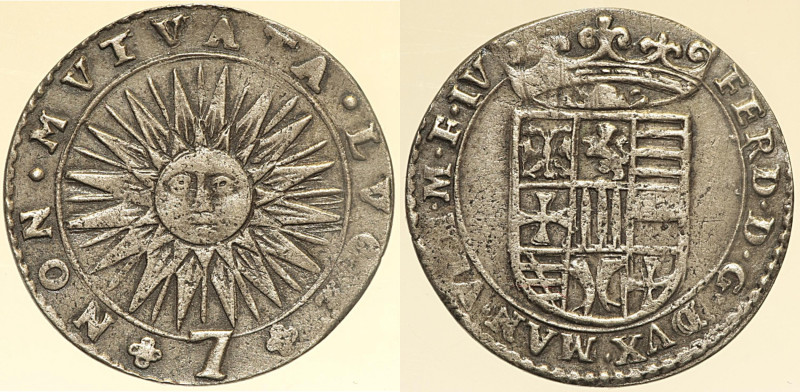 MANTOVA Ferdinando Gonzaga (1612-1626) 7 Soldi - CNI 33, MIR 613 MI gr 1,72

S...