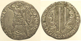 MESOCCO  - Gian Giacomo Trivulzio (1487-1518) - Grosso da 6 soldi - CNI 68; MIR 982 R AG gr. 3,30