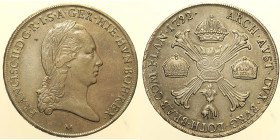 MILANO - Francesco II (1792-1800) Crocione 1792 Gig 9 MIR. 472/1 R AG gr 29,38