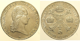 MILANO - Francesco II (1792-1800) Crocione 1793 Gig. 10 R  MIR. 472/2 AG gr 29,47 - hair lines ottimi rilievi e lucentezza
