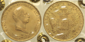 MILANO - Regno Lombardo Veneto - Francesco I d'Asburgo Lorena (1815-1835) Sovrana I tipo 1831 Milano, Gig. 16 NC AU Oro Gold Periziata da Francesco Ca...
