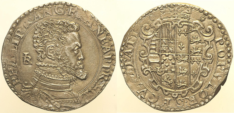 NAPOLI - Filippo II (1554-1598) Mezzo Ducato s.d. (Principe di Spagna, 1554-1556...