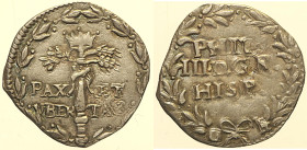 NAPOLI - Filippo III (1598-1621)  3 Cinquine - MIR 212. gr 2,05 Ag RR