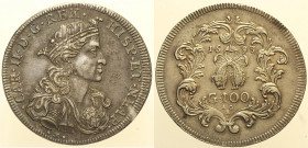 NAPOLI - Carlo II (1665-1700) Ducato da 100 Grana 1693 MIR 294 AG gr 21,8 Bella patina di antica raccolta