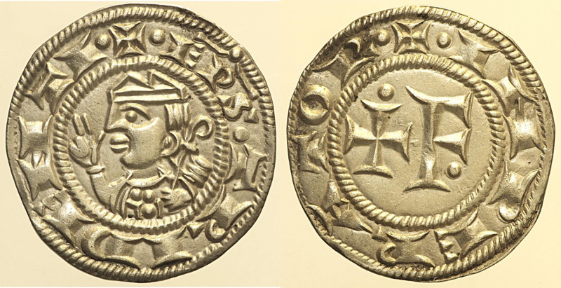 TRENTO - Egone d’Appiano Vescovo (1255-1273) Grosso MIR 242 R AG gr.1,65. Di ott...