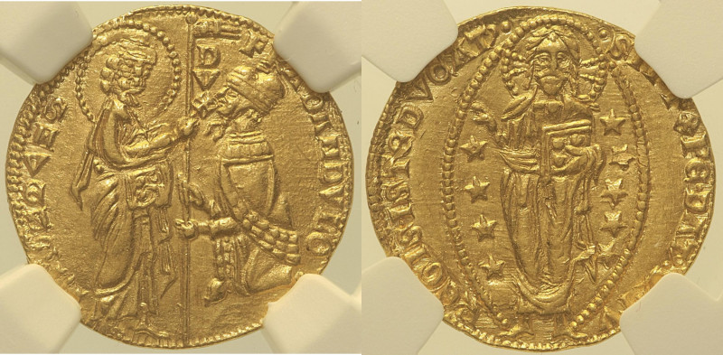 VENEZIA - Francesco Dandolo (1328-1339) Ducato, Mont. 80 Paol. 1 Fr. 1219, AU Or...