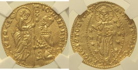 VENEZIA - Giovanni Dolfin (1356-1361) Ducato. Gig. 10 AU Oro Gold In Slab NGC MS 61