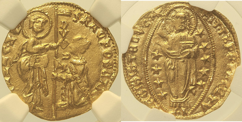 VENEZIA - Francesco Foscari (1423-1457) Ducato, Mont. 158 Paol. 1 Fr. 1232 AU Or...