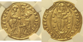 VENEZIA - Pasquale Malpiero (1457-1462) Ducato Gig. 19 R AU Oro Gold In Slab NGC NGC MS 62 ( Cert. 6771623011)