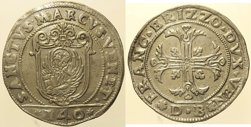 VENEZIA - Francesco Erizzo Doge XCVIII (1631-1646) Scudo della croce da 140 Sold...