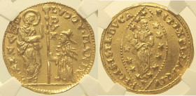 VENEZIA - Ludovico Manin (1789-1797) Zecchino, Mont. 3320 Fr. 1445 Gig. 73, Au Oro Gold In Slab NGC MS64 (Cert. 6771622006).