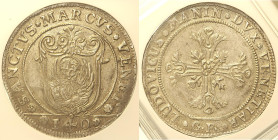 VENEZIA - Ludovico Manin (1789-1797) - Scudo della Croce da 140 Soldi Dav. 1570 AG In Slab NGC MS 63 (Cert. 6773047016) - Solo 2 esemplari con grado p...