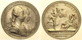 ERCOLE RINALDO III D’ESTE (1727-1803) Medaglia in oro a ricordo delle nozze tra Ferdinando d’Austria e Maria Beatrice Ricciarda, figlia di Ercole Rina...