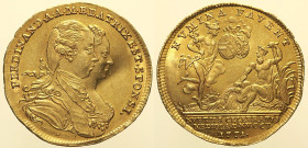 ERCOLE RINALDO III D’ESTE (1727-1803) Medaglia in argento a ricordo delle nozze tra Ferdinando d’Austria e Maria Beatrice Ricciarda, figlia di Ercole ...