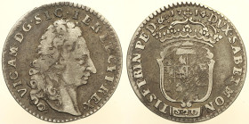 REGNO DI SARDEGNA - VITTORIO AMEDEO II Re di Sardegna e Sicilia, Lira 1714 Mont. 9 RRRR AG gr. 5,99 Moneta estremamente rara, si registrano poche appa...