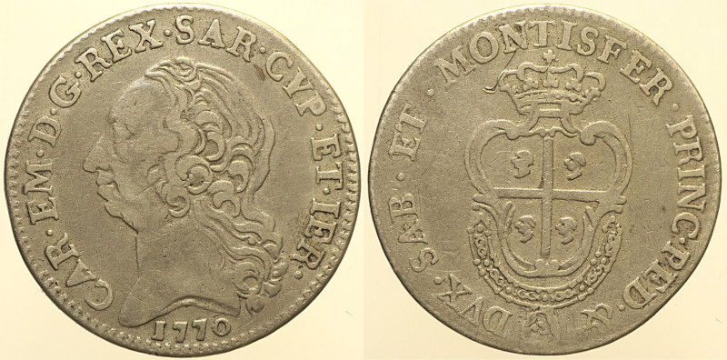 REGNO DI SARDEGNA - CARLO EMANUELE III (1730-1773) - Monetazione per la Sardegna...