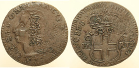 REGNO DI SARDEGNA - CARLO EMANUELE III (1730-1773) - Monetazione per la Sardegna - Falso da studio / Gettone CU gr. 3,91