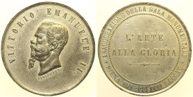 REGNO D'ITALIA - VITTORIO EMANUELE II (1861-1878) Medaglia XX Settembre 1890 per l'innaugurazione Sala Monumentale di Siena MB gr. 39,30 colpetti al b...
