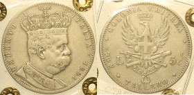 COLONIA ERITREA - UMBERTO I (1890-1896) Tallero 1891 Gig. 1 R AG Periziata Loris Zanirato BB+