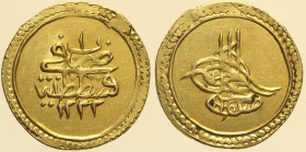ISLAM Ottomani, Mustafa IV (AH1222-1223/1807-1808): findik 1221/1 (KM#546) AU Oro Gold gr. 3.18