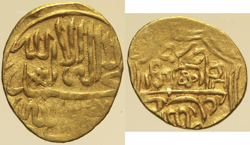 ISLAM Shaibanidi, Abd Allah II (1583-1598) 1/4 Ashrafi=1/12 Mohur senza data, ze...