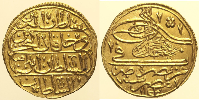 EGITTO -Mahmoud I (1143-68 AH / 1730-54 AD) -Sequin 1143 AH AU Oro Gold gr. 2,64...