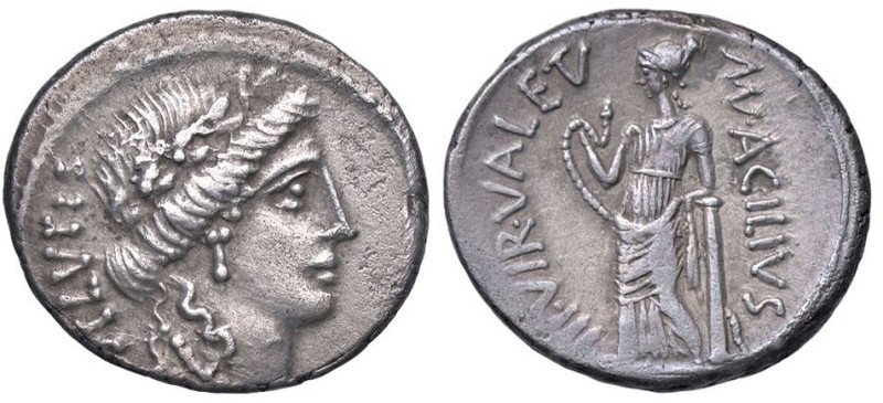 ROMANE REPUBBLICANE - ACILIA - Man. Acilius Glabrio (49 a.C.) - Denario B. 8; Cr...