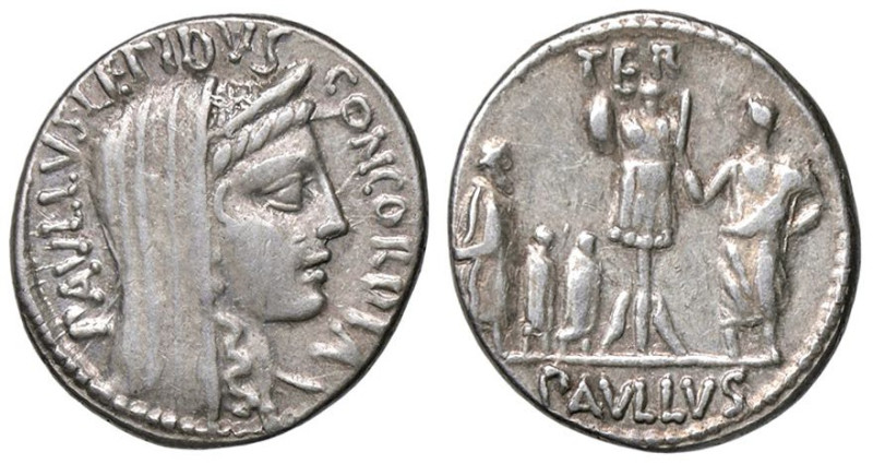 ROMANE REPUBBLICANE - AEMILIA - L. Aemilius Lepidus Paullus (62 a.C.) - Denario ...