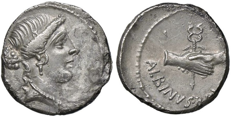 ROMANE REPUBBLICANE - POSTUMIA - C. Postumius (74 a.C.) - Denario B. 10; Cr. 450...