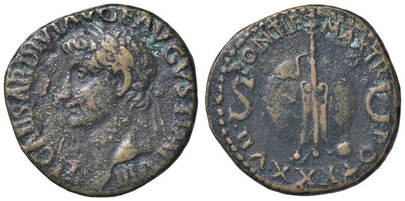 ROMANE IMPERIALI - Tiberio (14-37) - Asse C. 13 (AE g. 9,47)

Status: MB-BB